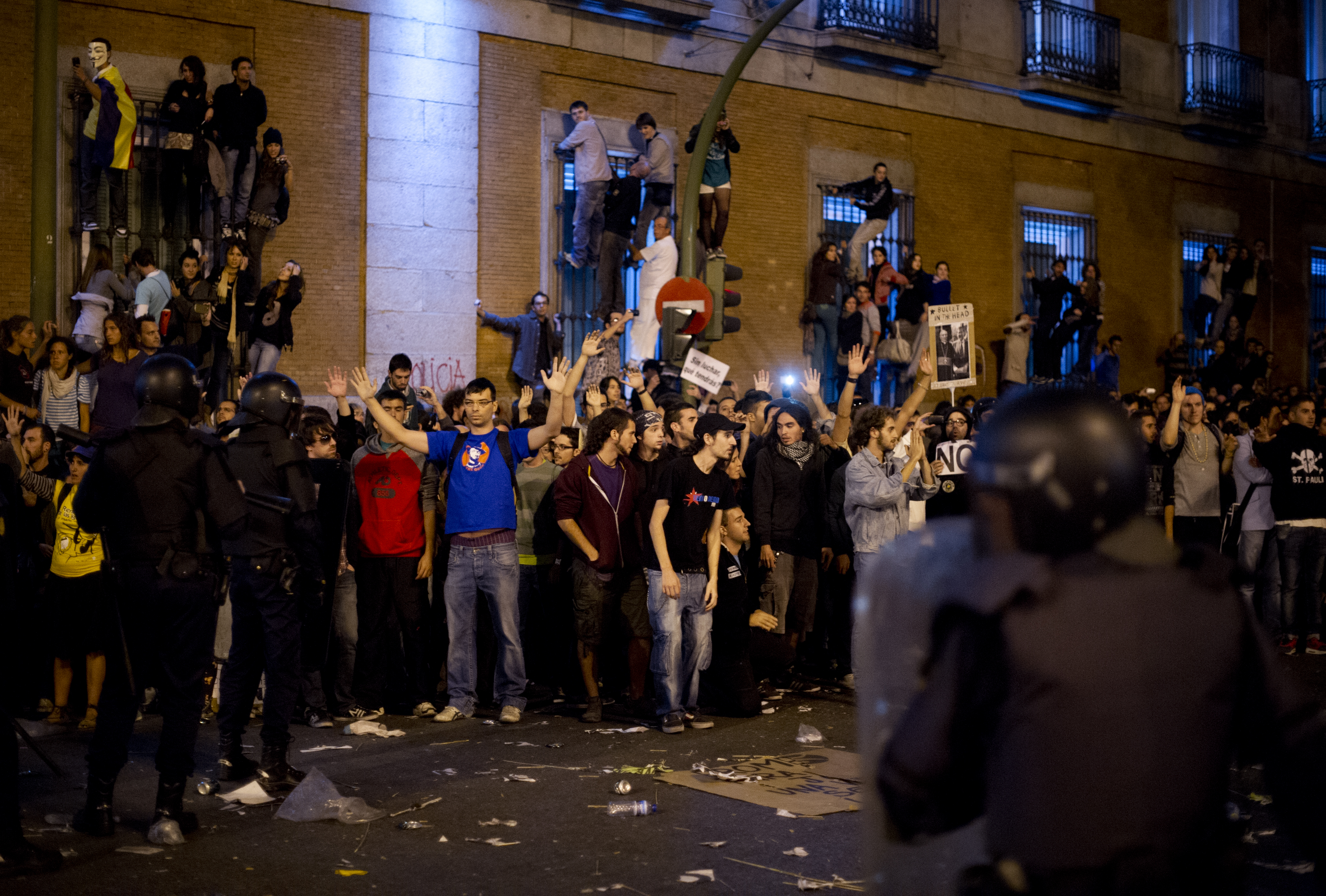 מהומות אלימות במדריד, ספרד